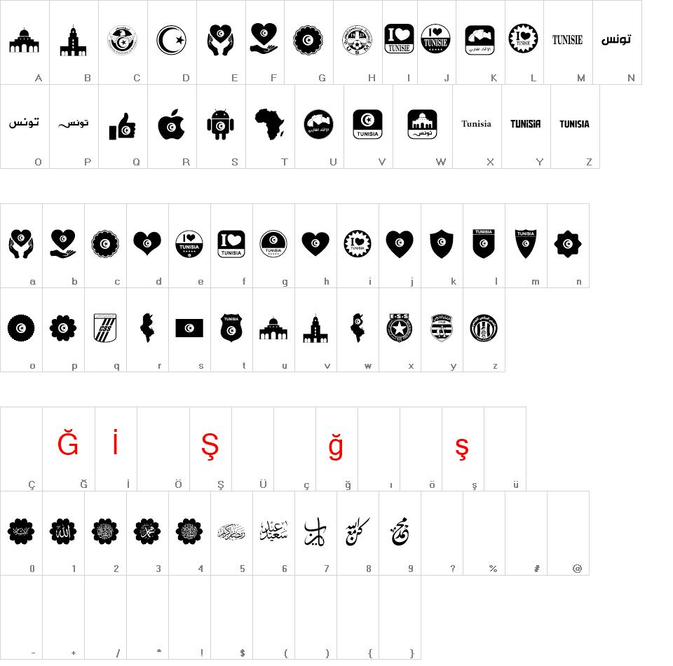 Font Tunisia font
